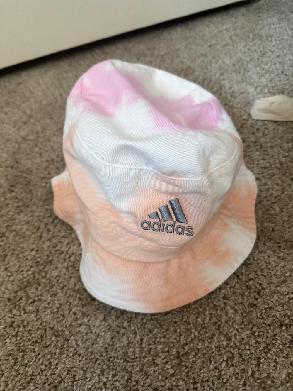 adidas Kids Tie-Dye Bucket Hat - Pink & Peach